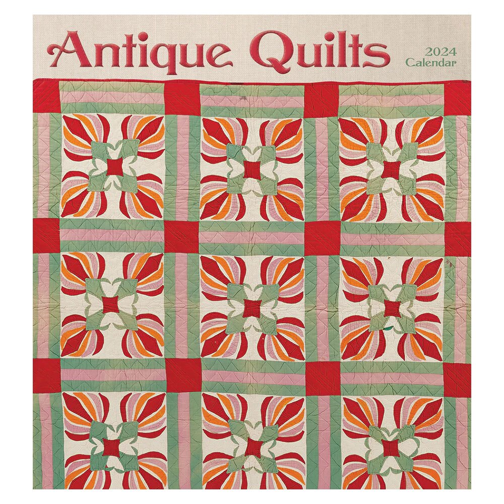 Pomegranate 2024 Wall Calendar Antique Quilts